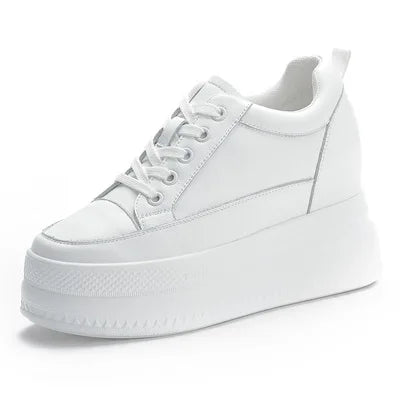 Baskets en croûte de cuir pour femmes