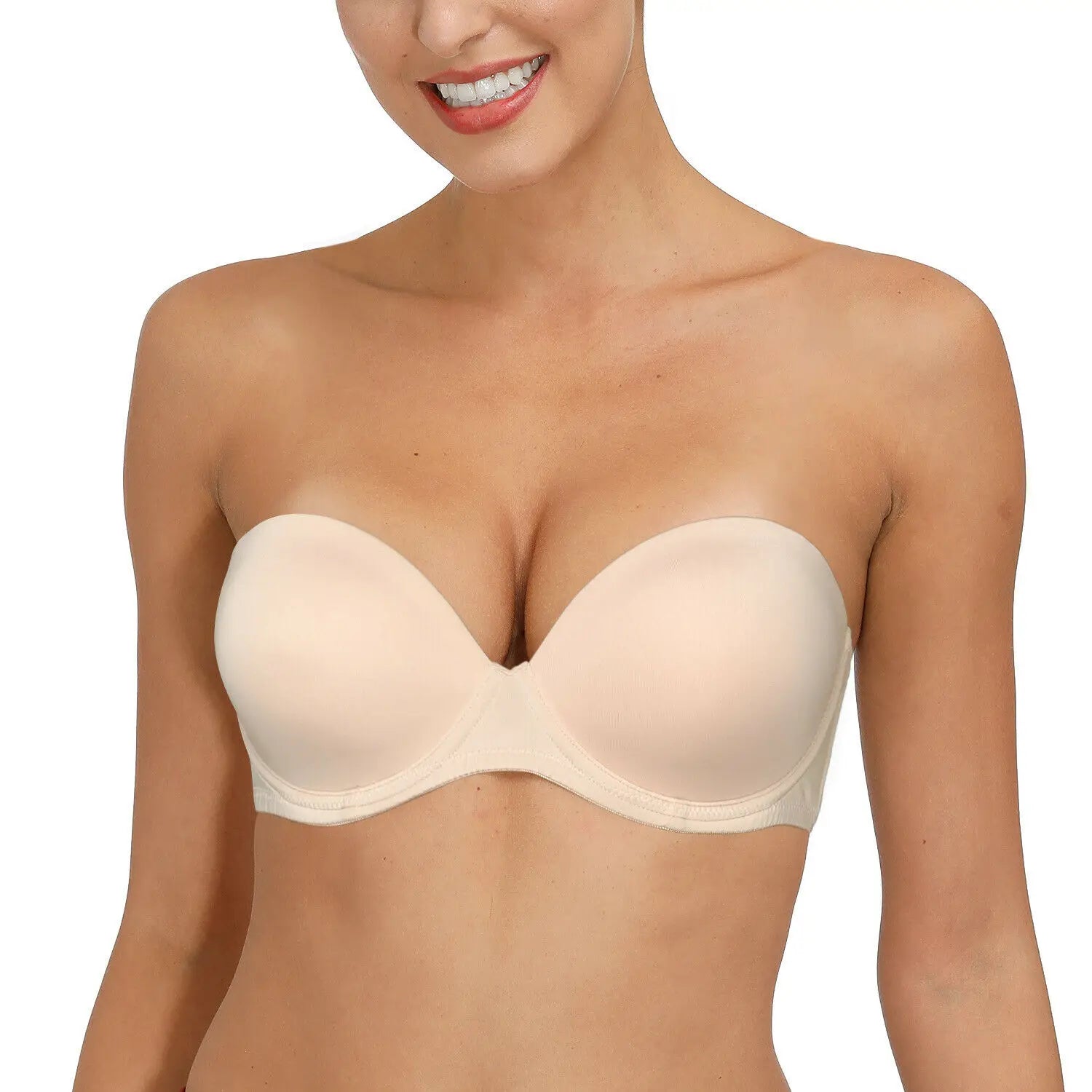 Soutien-gorge sans bretelles en silicone convertibles ajustés pour femmes