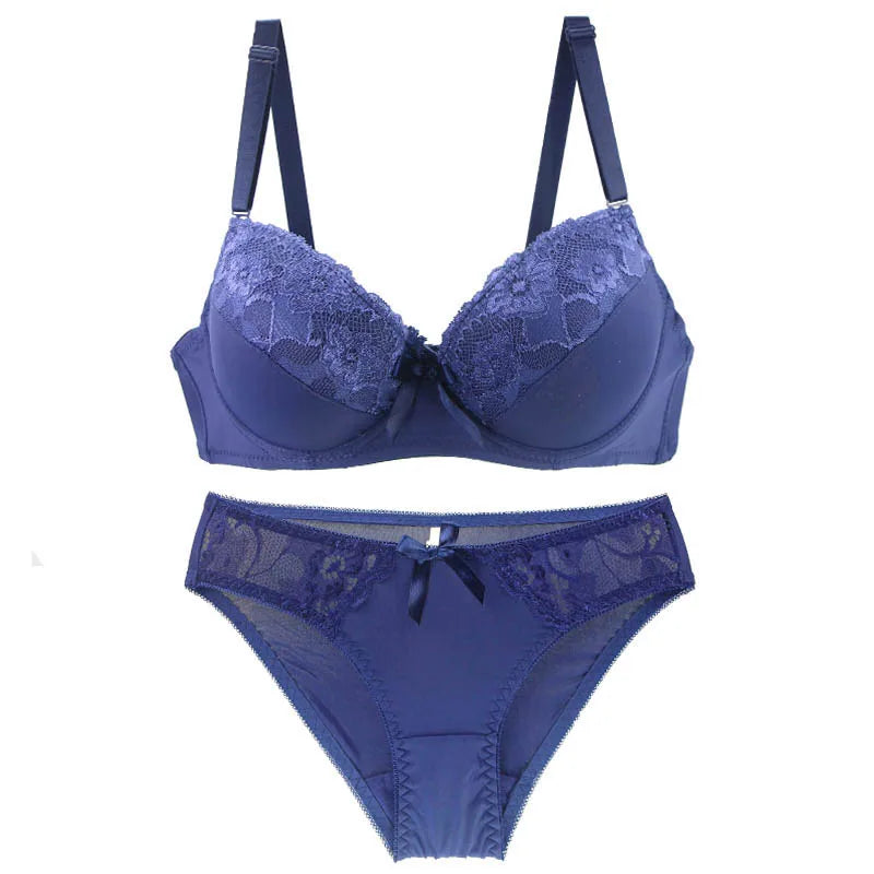 Ensemble de soutien-gorge Push Up et culotte pour femmes