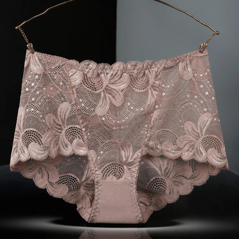 Culotte en dentelle creuse pour femmes