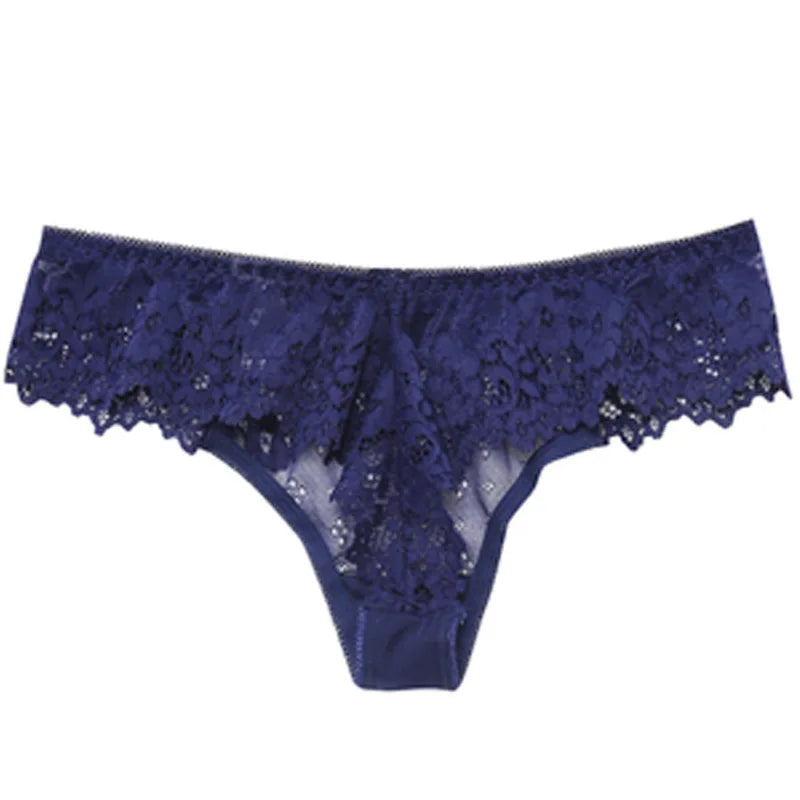 String Sexy en dentelle transparente pour femmes