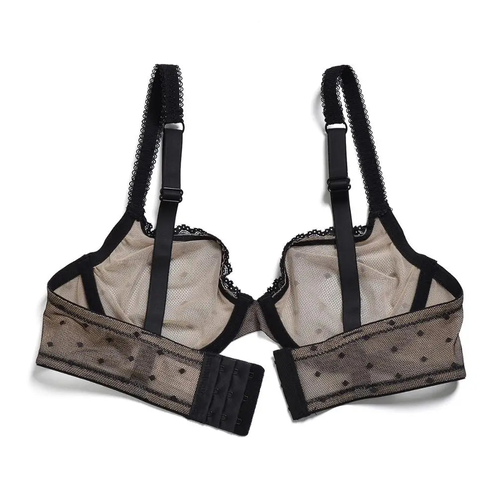 Soutien-gorge en dentelle en transparente Ultra mince à armatures pour femmes