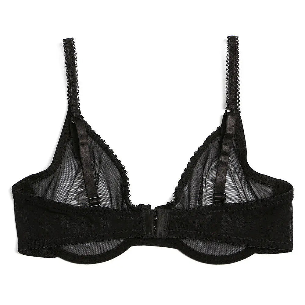 Soutien-gorge en maille transparent ultra mince  pour femmes