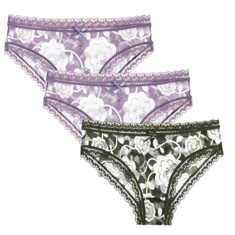 Lot de 3 culottes sexy pour femmes