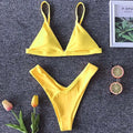 Maillot de bain deux pièces imprimé pour femmes