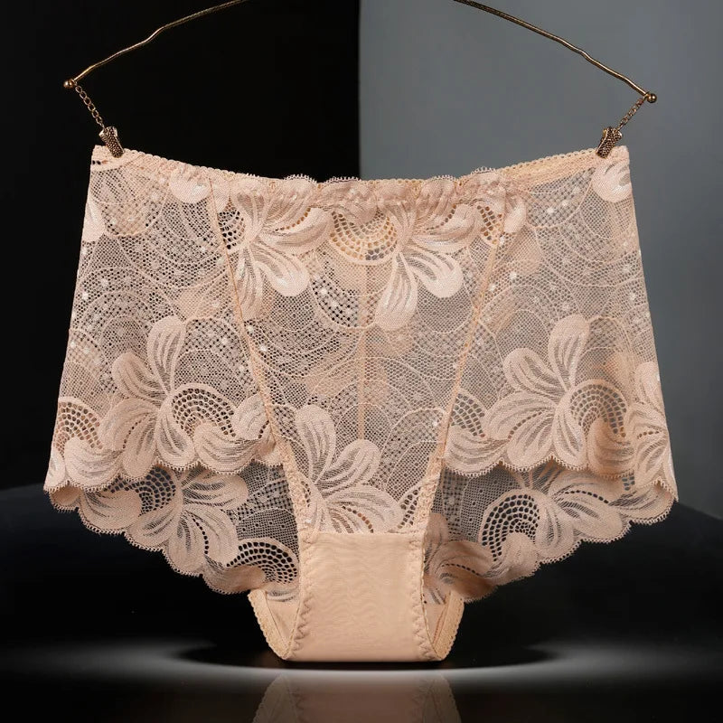 Culotte en dentelle creuse pour femmes