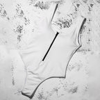 Maillots de bain une piece rembourré avec fermeture éclair pour femmes
