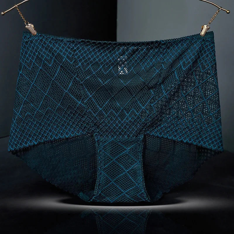 Culotte en dentelle transparente pour femmes