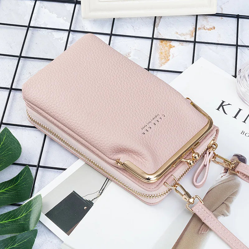 Sac à main en cuir PU pour pour téléphone portable pour femmes