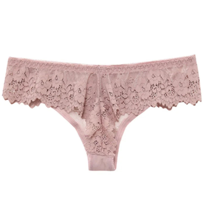 String Sexy en dentelle transparente pour femmes