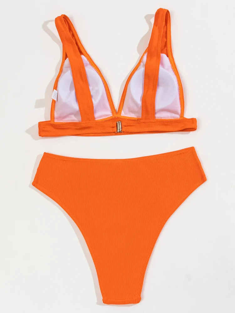 Maillot de bain deux pièces push-up brésilien pour femmes