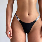 String taille basse en coton respirant pour femmes