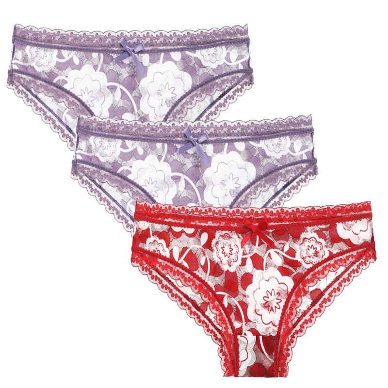 Lot de 3 culottes sexy pour femmes