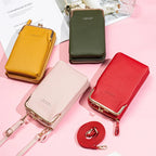 Sacs à bandoulière pour téléphone portable en cuir PU pour femmes