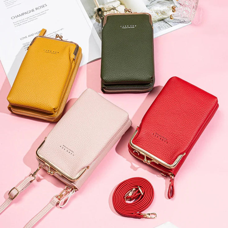 Sacs à bandoulière pour téléphone portable en cuir PU pour femmes