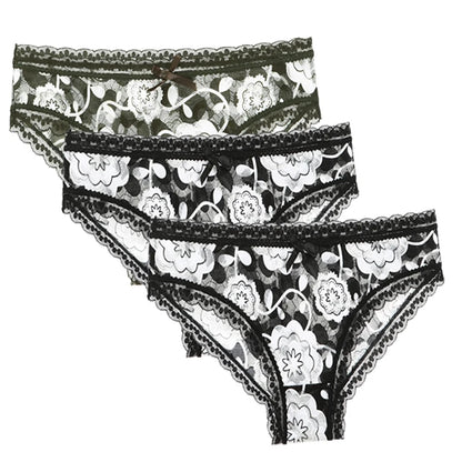 Lot de 3 Culottes Femme – Motifs Floraux