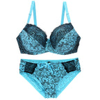 Ensemble soutien-gorge Push Up avec culotte assorti pour femmes