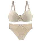 Ensemble de soutien-gorge Push Up et culotte pour femmes