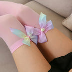 Bas de cuisse à nœud papillon pour femmes