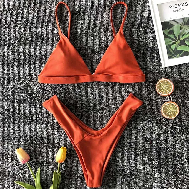 Maillot de bain deux pièces imprimé pour femmes