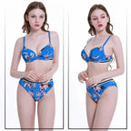 Ensemble soutien-gorge et culotte push-up sexy sans coutures pour femmes
