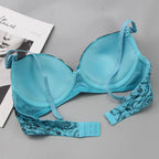 Soutien-gorge à lacets brodés pour femmes