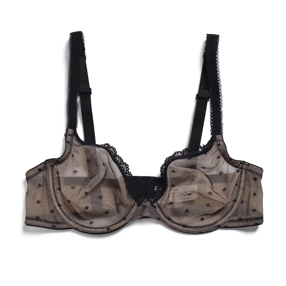 Soutien-gorge en dentelle en transparente Ultra mince à armatures pour femmes
