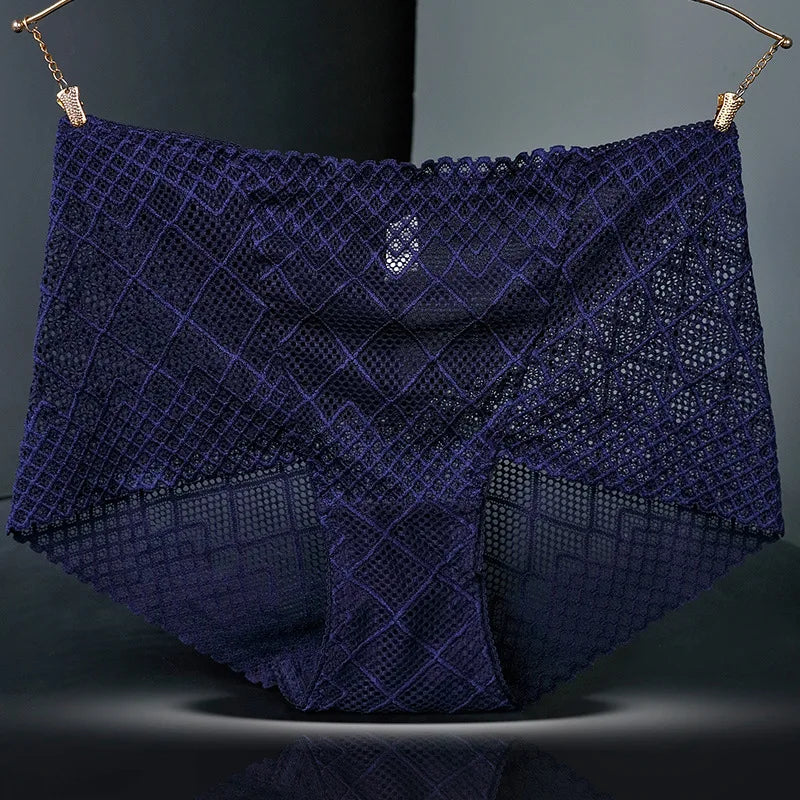 Culotte en dentelle transparente pour femmes