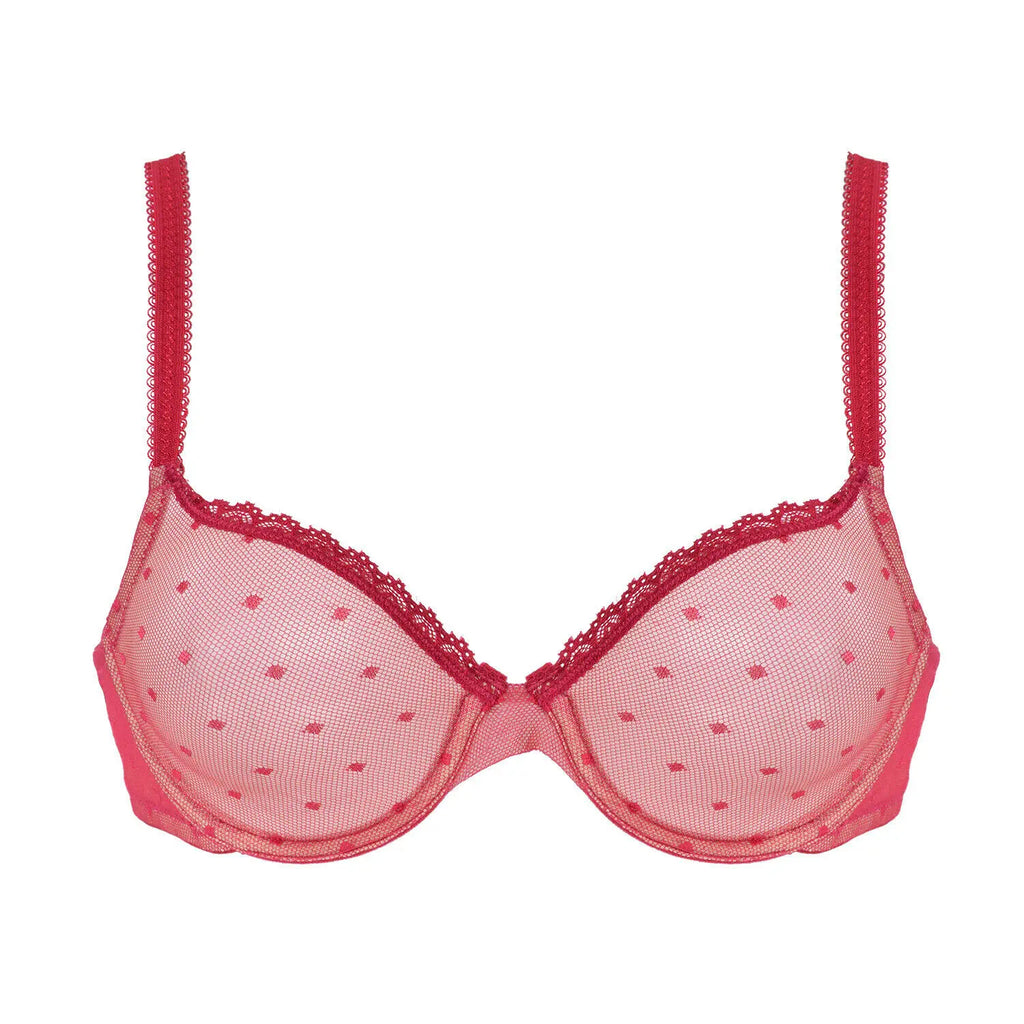 Soutien-gorge en dentelle en transparente Ultra mince à armatures pour femmes