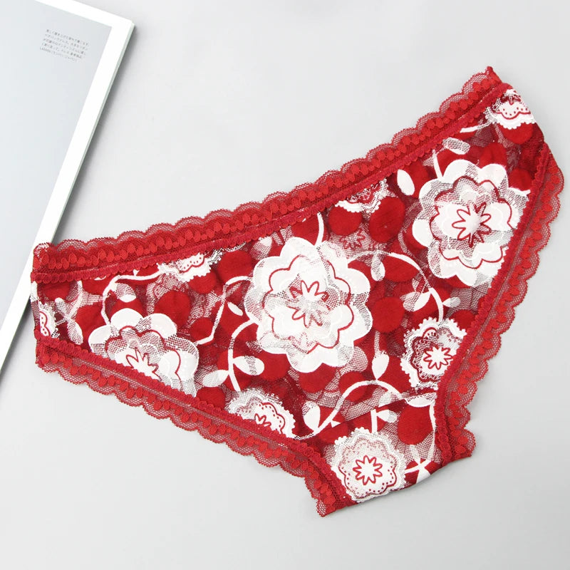 Ensemble soutien-gorge et culotte ultra-fins en dentelle pour femmes