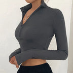 T-shirt décontracté à col roulé pour femmes
