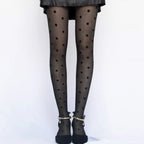 Collants classiques à pois pour femmes