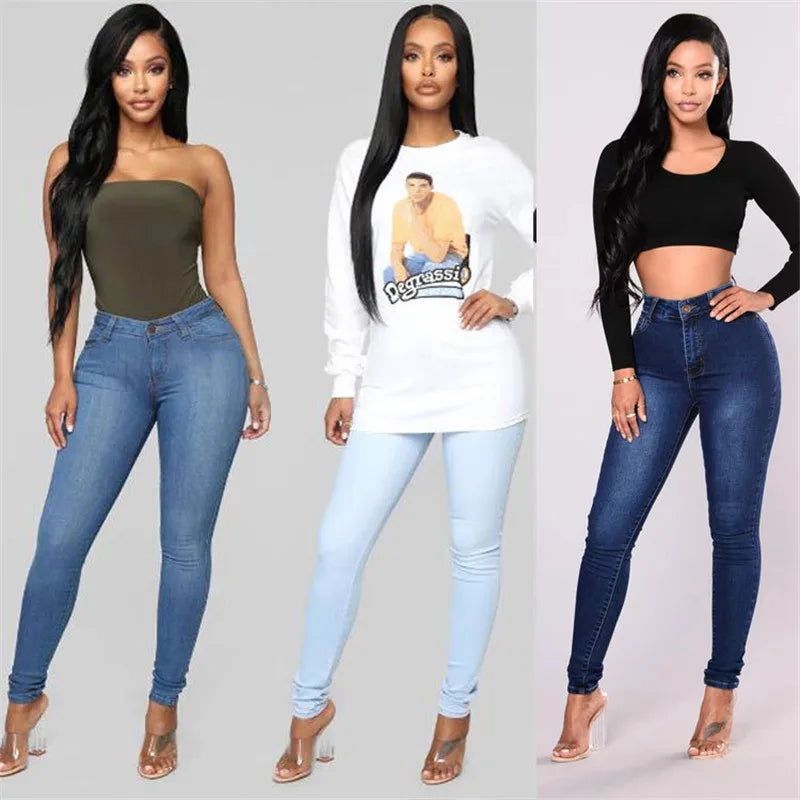 Jean Slim Femme – Taille Haute