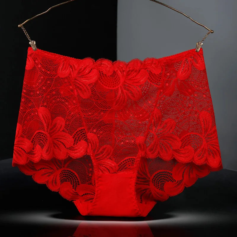 Culotte en dentelle creuse pour femmes