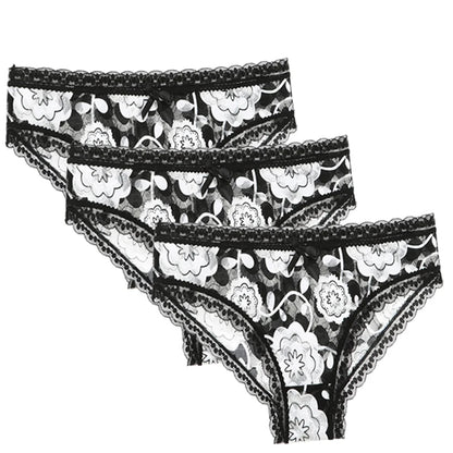 Lot de 3 Culottes Femme – Motifs Floraux