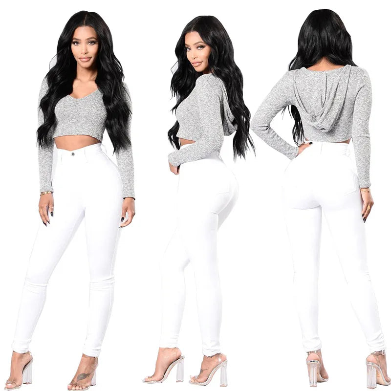 Jean taille haute pour femmes
