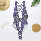 Maillot de bain une pièce dos nu pour femmes