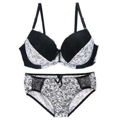 Ensemble Lingerie Femme – Soutien-Gorge Push-Up et Culotte