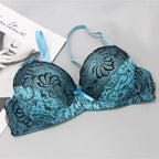 Soutien-gorge à lacets brodés pour femmes