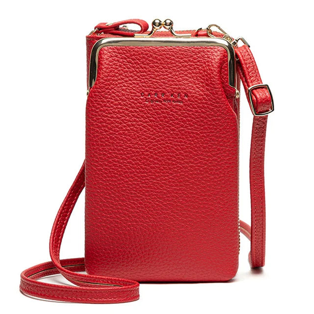 Sacs à bandoulière pour téléphone portable en cuir PU pour femmes