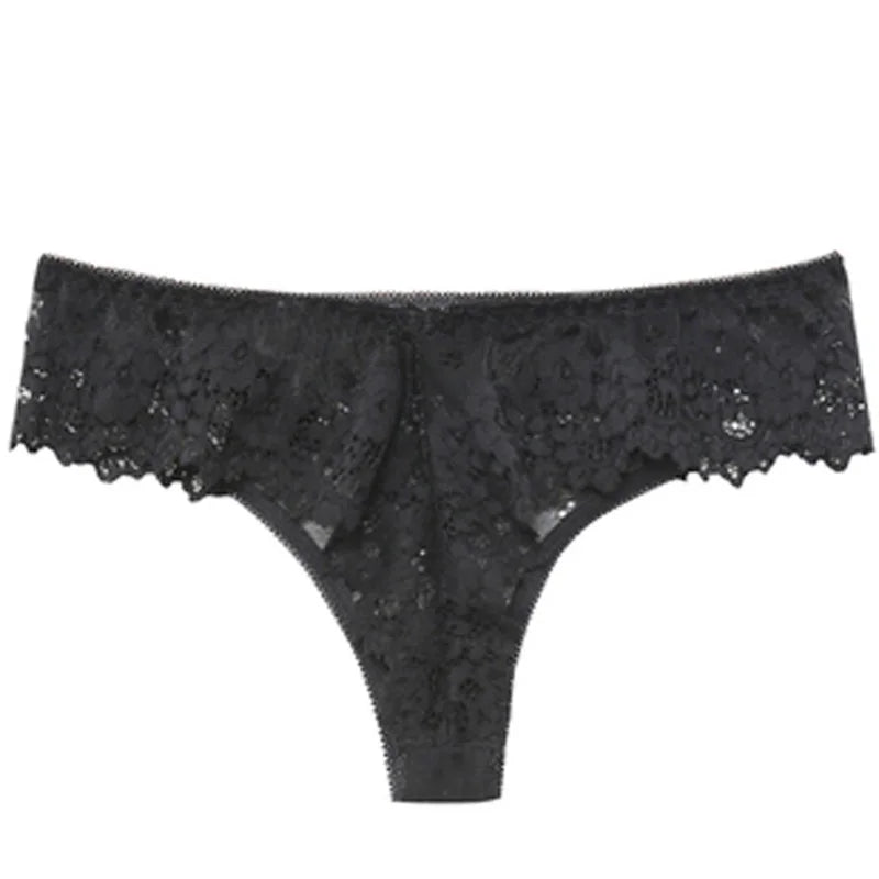 String Sexy en dentelle transparente pour femmes