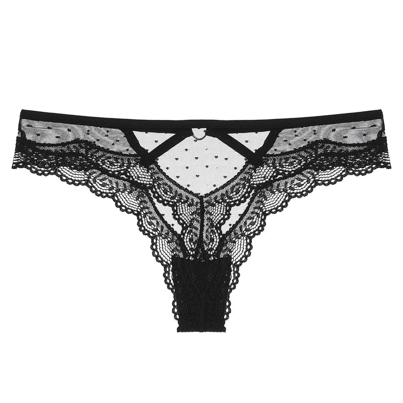 Culotte sexy en dentelle transparente pour femmes