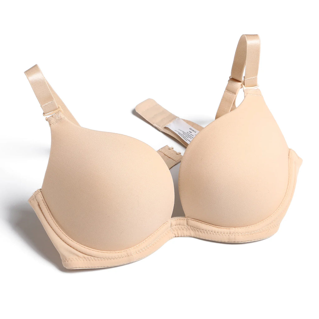 Soutien-gorge push-up rembourré à décolleté plongeant pour femmes