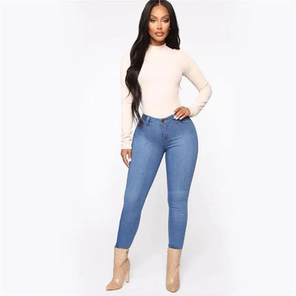 Jean Slim Femme – Taille Haute