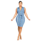 Robe en jean décontractés pour femmes