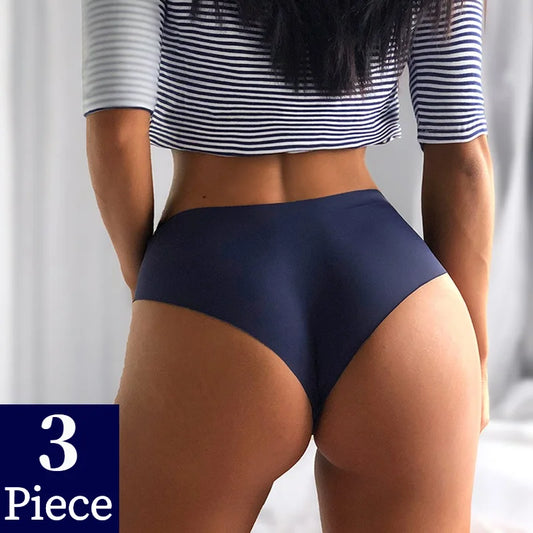 Lot de 3 Culottes Femme – Satin et Nylon Sans Couture