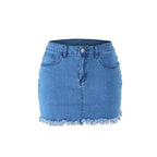 Jupe courte en jean pour femmes