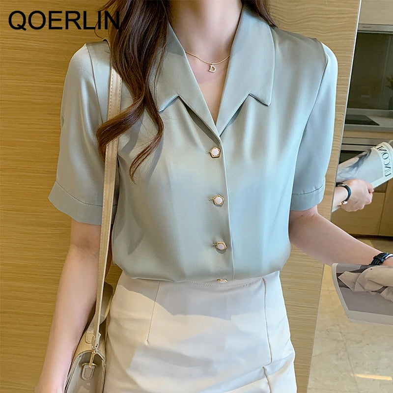 Chemise en mousseline de soie pour femmes