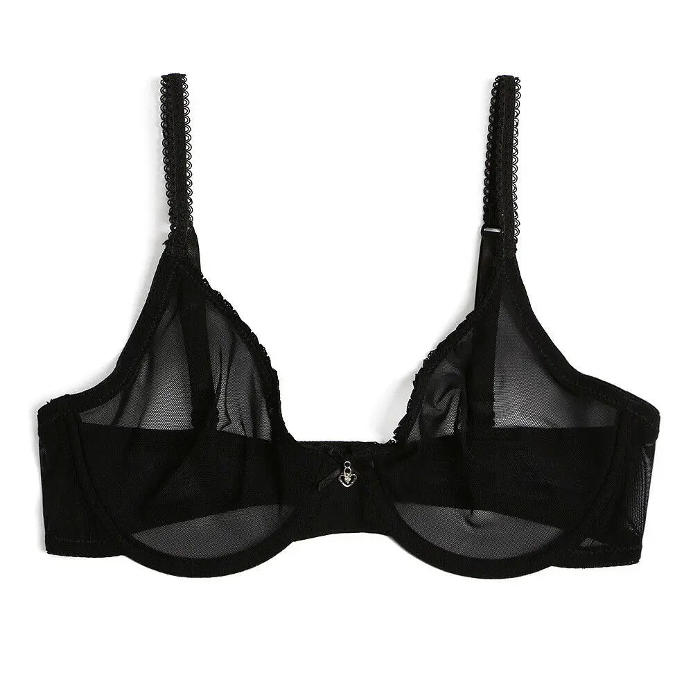 Soutien-gorge en maille transparent ultra mince  pour femmes
