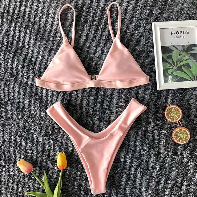 Maillot de bain deux pièces imprimé pour femmes